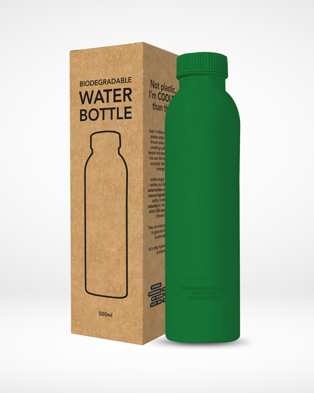Green | Biodegradable Water Bottle